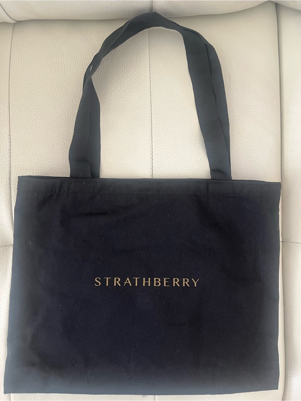 Strathberry Cressent Leather Saddle Bag with Gold Hardware - Picture 8 of 8